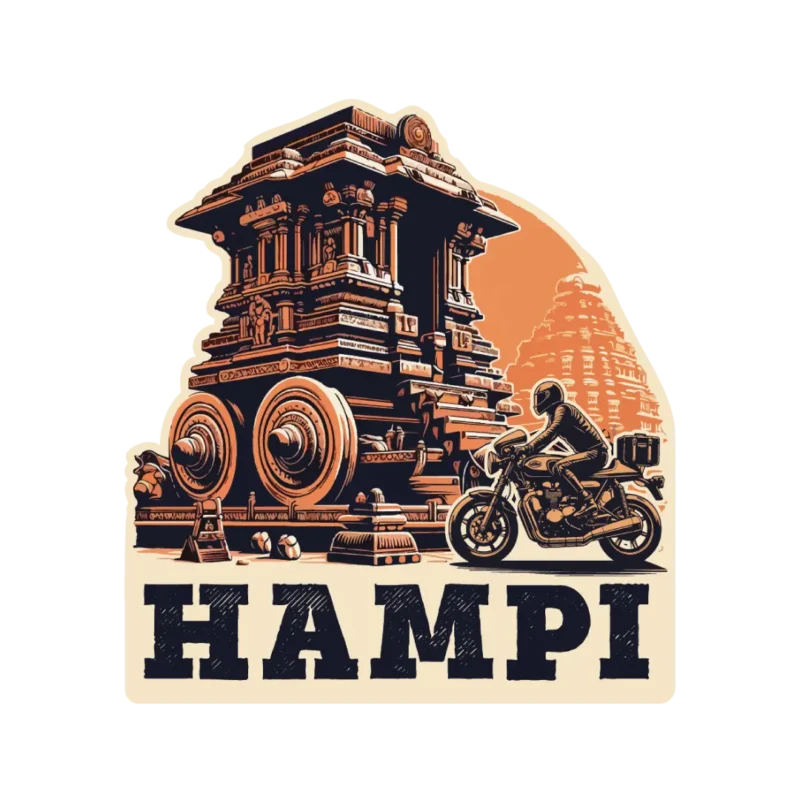 Hampi Fridge Magnet