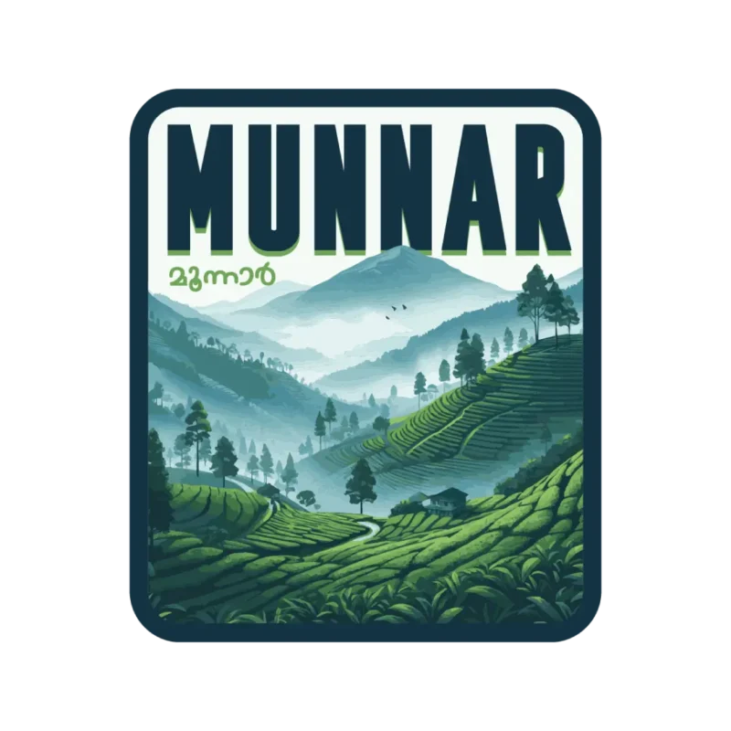 Munnar Sticker