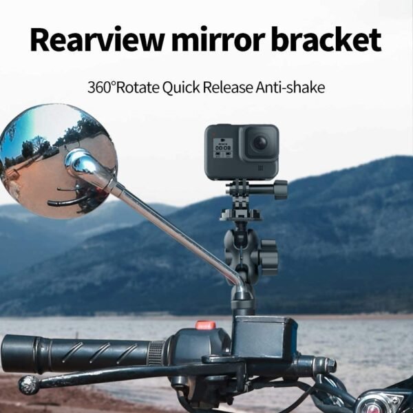Motorcycle HandleBar Mount with quick release adapter