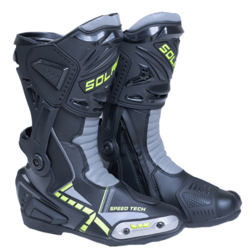 Speedtech V2 Boots Black & Neon