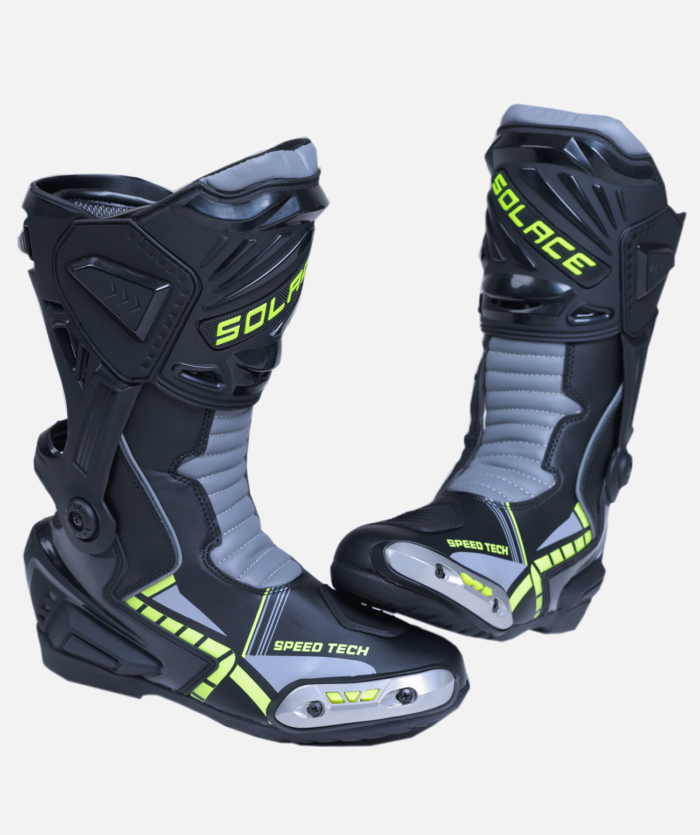 Speedtech V2 Boots Black & Neon