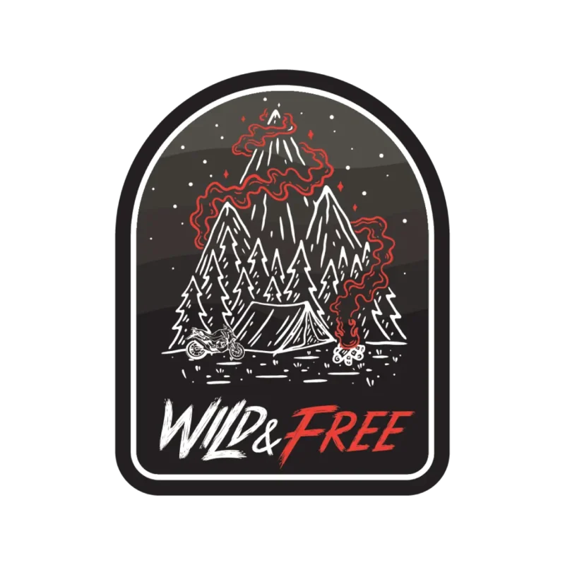 Wild & Free Sticker